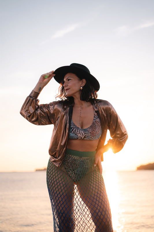 Bronze Bomber Jacket
