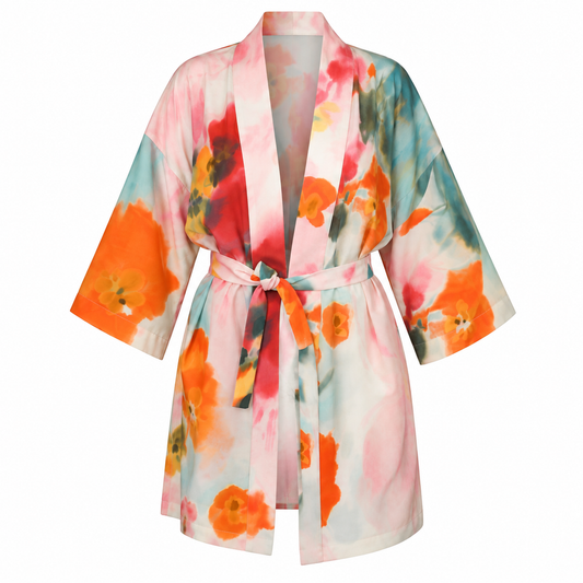 Silk Aquarelle Kimono